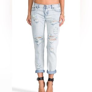 One Teaspoon Awesome Baggies Jeans Distressed Sz 26